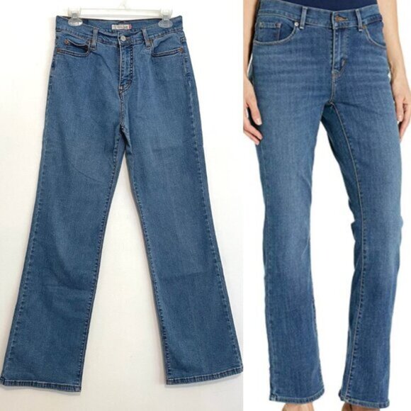 LEVI'S LEVIS Perfectly Slimming 512 Bootcut Jeans Medium Wash Boot Cut Jean 10 M - Picture 1 of 14